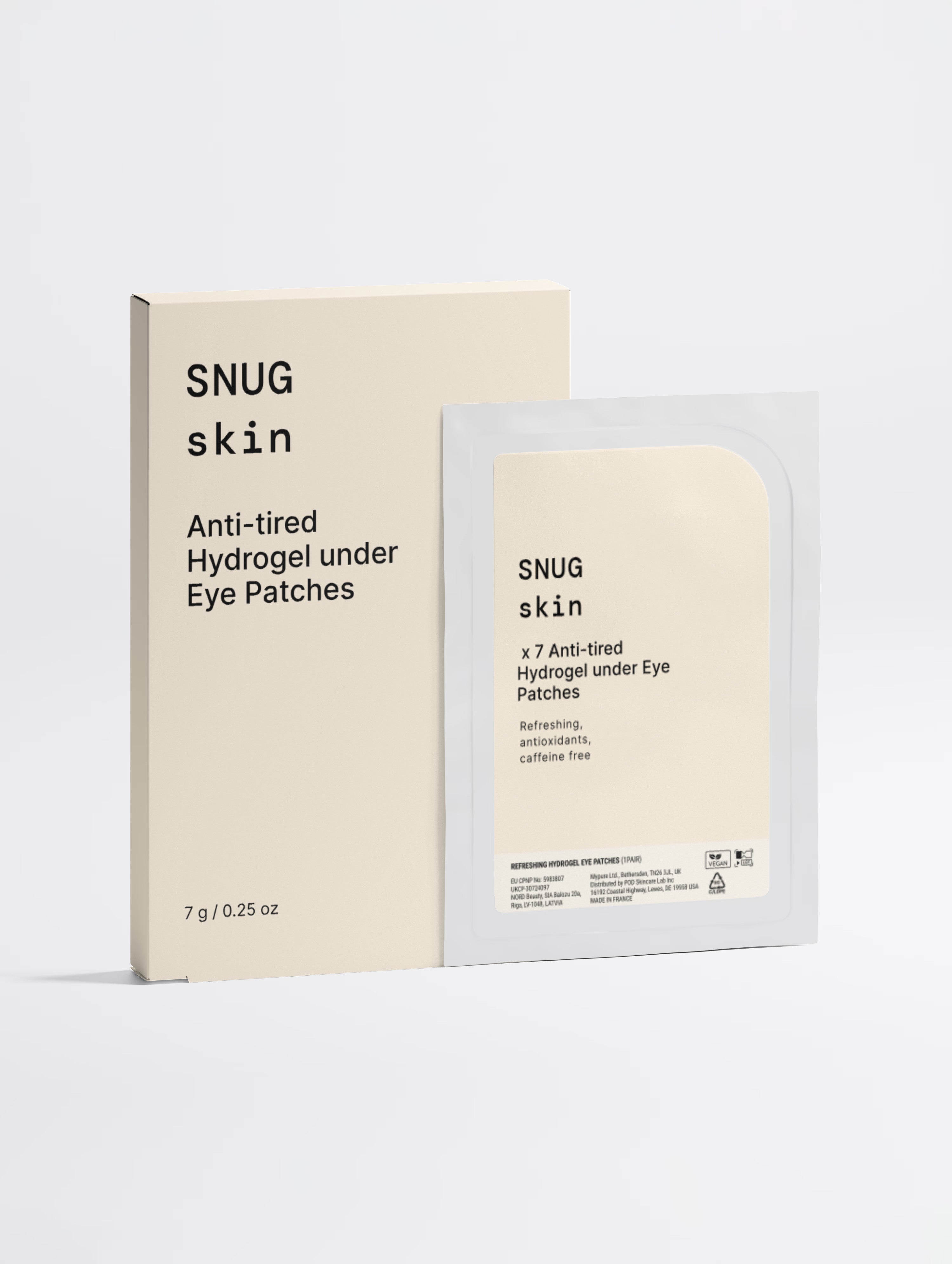 Anti-Fatigue Hydrogel Eye Patches